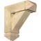 Ekena Millwork Traditional Arts and Crafts Rough Sawn Bracket w/ Offset Brace, Douglas Fir, 6"W x 16"D x 16"H BKT0604X16X16TRA03RDF - alternate 1
